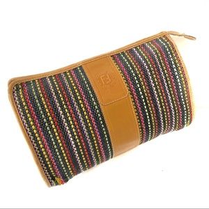 FENDI Roma Woven Clutch Bag